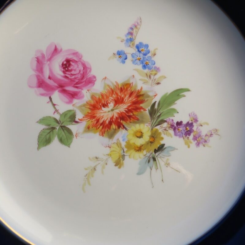 【一級品】マイセンのコバルトブルー皿（24.5cm） - 画像 (2)
