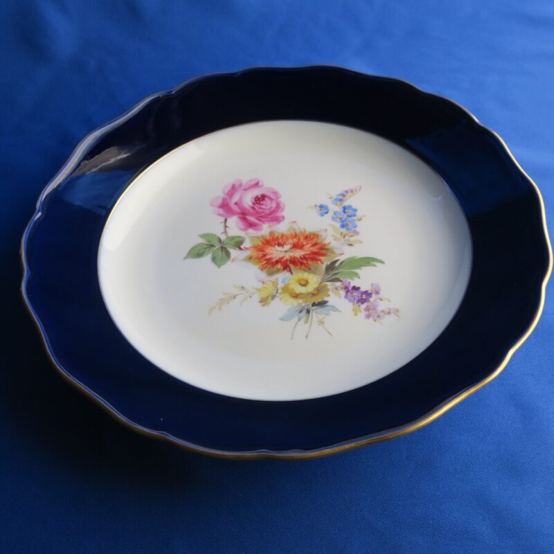 【一級品】マイセンのコバルトブルー皿（24.5cm） - 画像 (4)