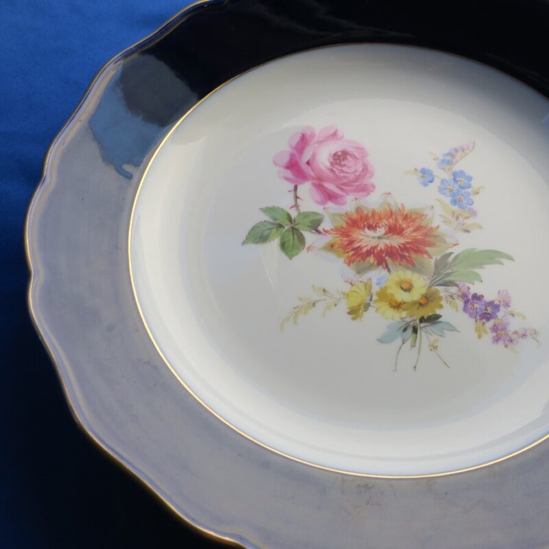 【一級品】マイセンのコバルトブルー皿（24.5cm） - 画像 (5)