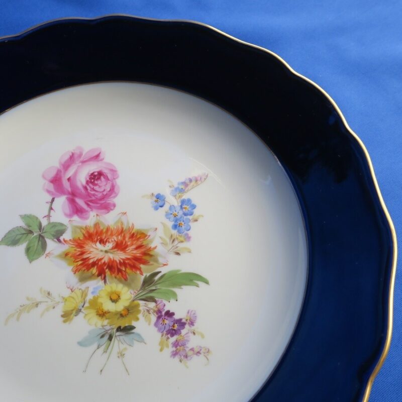 【一級品】マイセンのコバルトブルー皿（24.5cm） - 画像 (6)