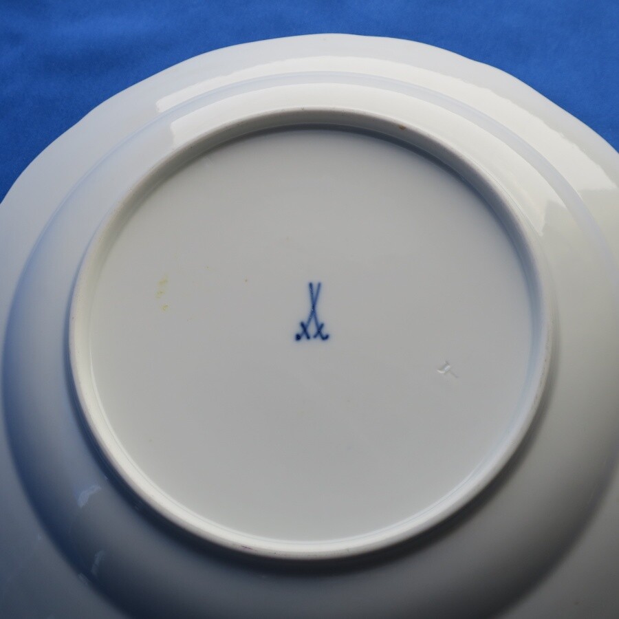 【一級品】マイセンのコバルトブルー皿（24.5cm）