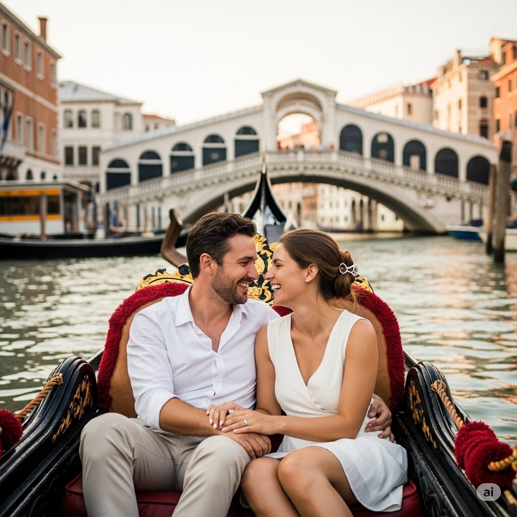 ゴンドラに揺られて。ヴェニスで過ごす特別な新婚旅行